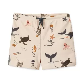 ( LW17608 ) Otto Printed Swim Pants - Sea Creature