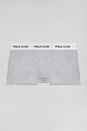 Boxer gris con logotipo Polo Club