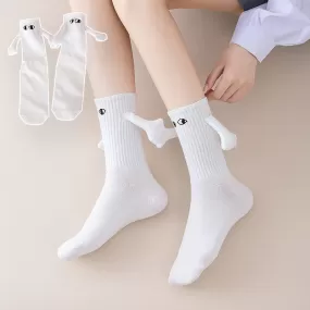 Cute Holding Hands Magnetic Socks K19209