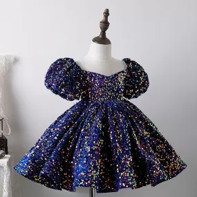 Elegant Fluffy Sequin Tutu Ball Gown