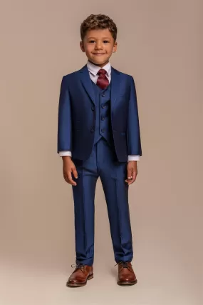 Ford Blue Boys Three Piece Suit