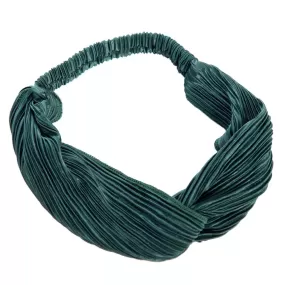 Green Textured Vintage Headscarf