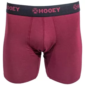 Hooey Men's Boxer Briefs Burgundy & Grey 2 Pack