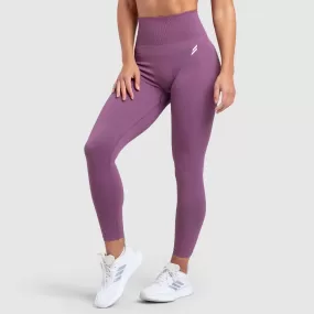 Impact Solid Leggings - Mauve Purple