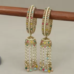 Khushi Stone and Beadwork Bangles