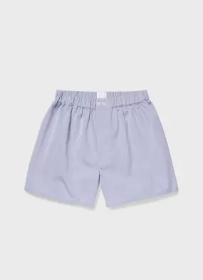 Men's Sea Island Cotton Boxer Short in Light Blue