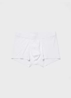 Men's Sea Island Cotton Trunks in White