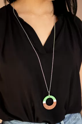 Paparazzi Accessories - Sail Into The Sunset - Green Necklace