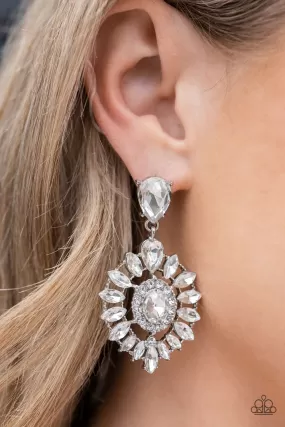 Paparazzi My Good LUXE Charm - White Post Earrings