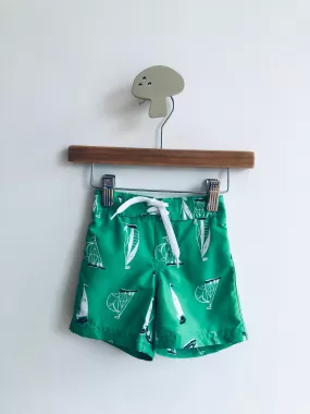 Sailboat Swim Trunks // 3-6M