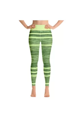 Shamrock Fibers and Stripes Yoga Leggings