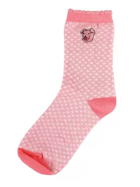 Simply Southern Personality Crew Socks With Pigs- Express Yourself with Style and Comfort