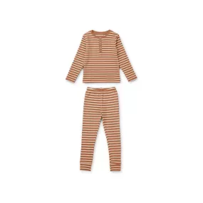 WILHELM PYJAMAS SET TUSCANY ROSE/SANDY STRIPES LIEWOOD