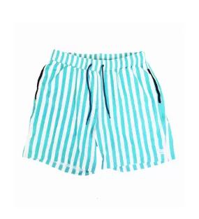 Youth Swim Trunks - Aruba/White